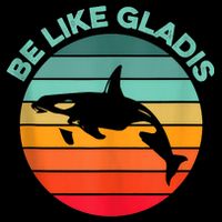 Be Like Gladis Funny Orca Yacht Sinking Whale Viral Meme Fan Cooling Performance Crew T-Shirt