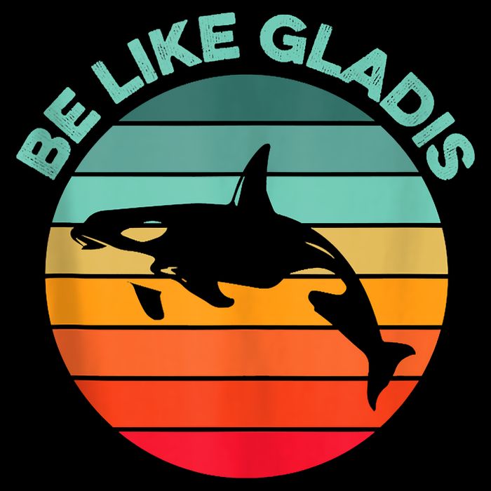 Be Like Gladis Funny Orca Yacht Sinking Whale Viral Meme Fan Cooling Performance Crew T-Shirt