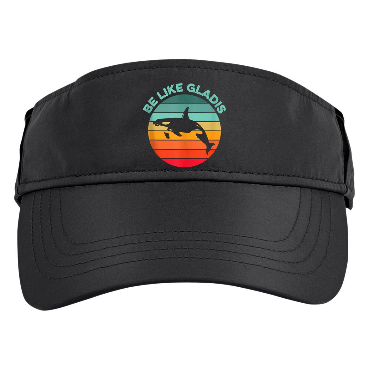 Be Like Gladis Funny Orca Yacht Sinking Whale Viral Meme Fan Adult Drive Performance Visor