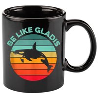 Be Like Gladis Funny Orca Yacht Sinking Whale Viral Meme Fan 11oz C Handle Ceramic Mug