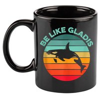 Be Like Gladis Funny Orca Yacht Sinking Whale Viral Meme Fan 11oz C Handle Ceramic Mug