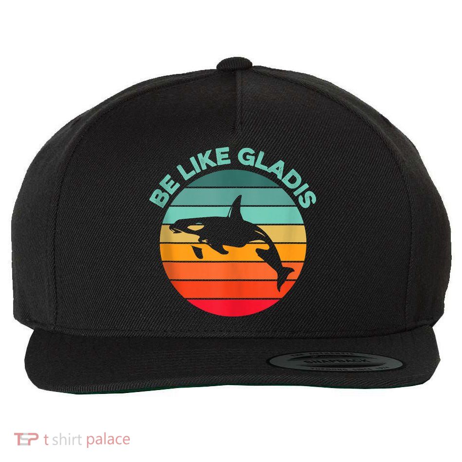 Be Like Gladis Funny Orca Yacht Sinking Whale Viral Meme Fan Wool Snapback Cap