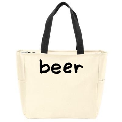 Beer Lovers Gift Womens Mens Zip Tote Bag
