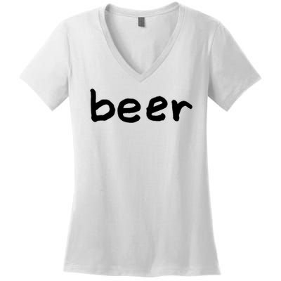 Beer Lovers Gift Womens Mens Women's V-Neck T-Shirt