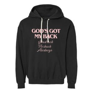 Brandon L.A.K.E Gods Got My Back Garment-Dyed Fleece Hoodie