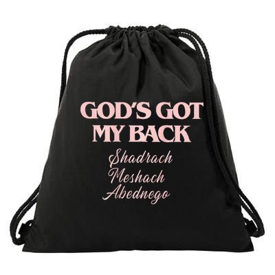 Brandon L.A.K.E Gods Got My Back Drawstring Bag