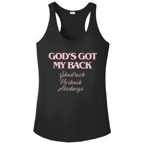 Brandon L.A.K.E Gods Got My Back Ladies PosiCharge Competitor Racerback Tank