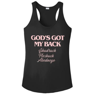 Gods Got My Back Ladies PosiCharge Competitor Racerback Tank