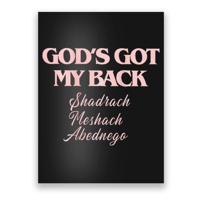 Brandon L.A.K.E Gods Got My Back Poster
