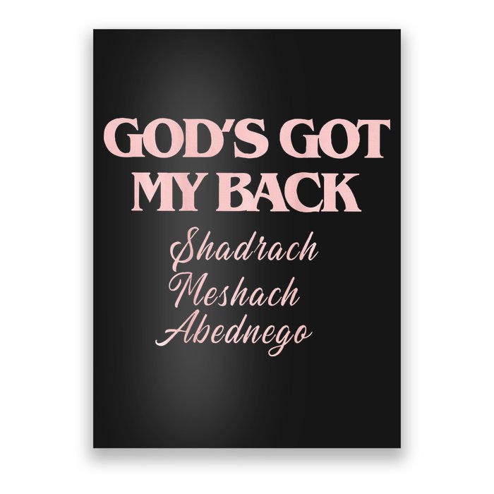 Gods Got My Back Poster