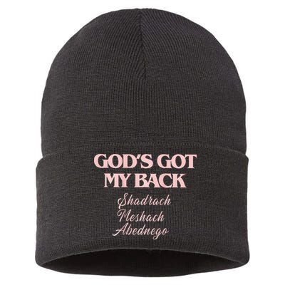 Brandon L.A.K.E Gods Got My Back Sustainable Knit Beanie