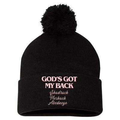 Brandon L.A.K.E Gods Got My Back Pom Pom 12in Knit Beanie