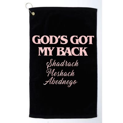 Gods Got My Back Golf Towel