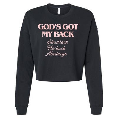 Brandon L.A.K.E Gods Got My Back Cropped Pullover Crew