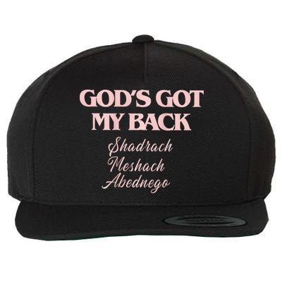 Brandon L.A.K.E Gods Got My Back Wool Snapback Cap