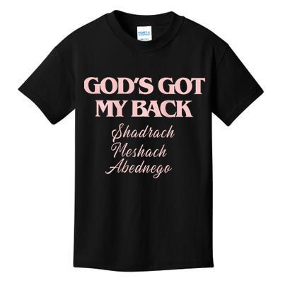 Brandon L.A.K.E Gods Got My Back Kids T-Shirt