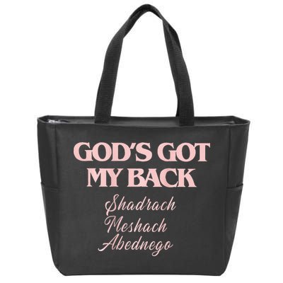 Brandon L.A.K.E Gods Got My Back Zip Tote Bag