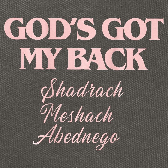 Gods Got My Back Cotton Canvas Backpack