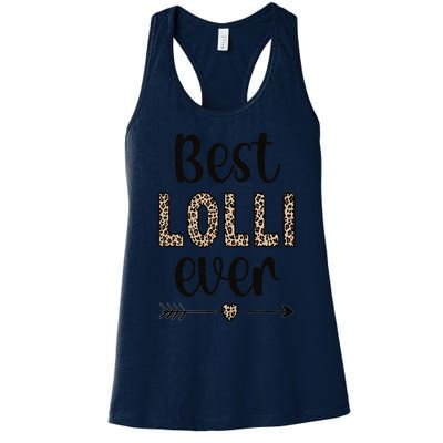 Best Lolli Grandmother Appreciation Lolli Grandma Women's Racerback Tank