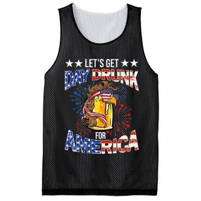 Beer Let’s Get Day Drunk For America 4th Of July Drink Party Mesh Reversible Basketball Jersey Tank