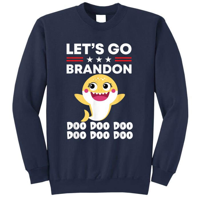 Babby Let's Go Brandon Doo Doo Doo Shark Sweatshirt