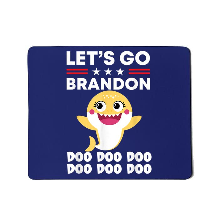 Babby Let's Go Brandon Doo Doo Doo Shark Mousepad