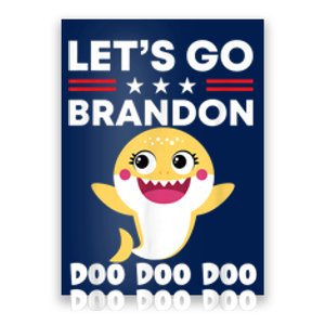 Babby Let's Go Brandon Doo Doo Doo Shark Poster