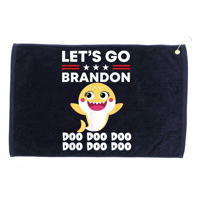 Babby Let's Go Brandon Doo Doo Doo Shark Grommeted Golf Towel