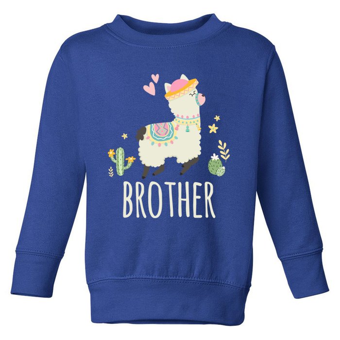 Brother Llama Great Gift Christmas Matching Family Tribe Boy Gift Toddler Sweatshirt