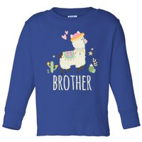 Brother Llama Great Gift Christmas Matching Family Tribe Boy Gift Toddler Long Sleeve Shirt