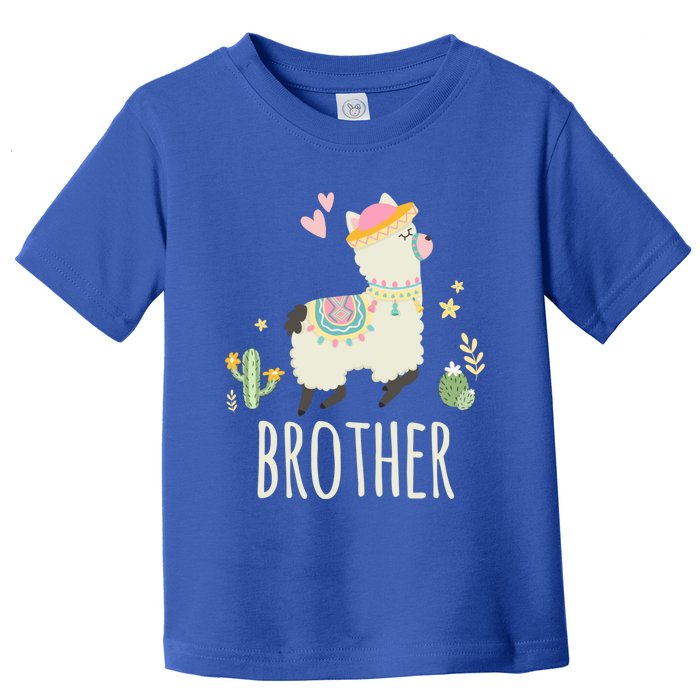 Brother Llama Great Gift Christmas Matching Family Tribe Boy Gift Toddler T-Shirt