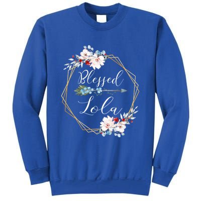 Blessed Lola Grandma Gift Tall Sweatshirt