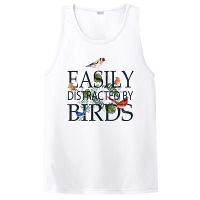 Bird Lovers Gifts For Women Men Gift Easily Distracted By Birds Gift PosiCharge Competitor Tank