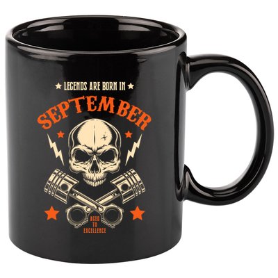 Birthday Legend Gifts Born In September 11oz C Handle Ceramic Mug