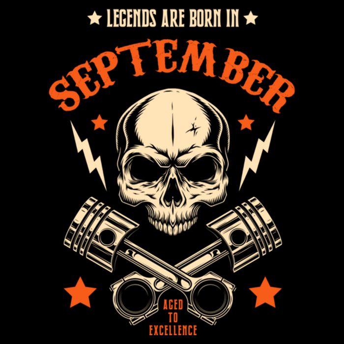 Birthday Legend Gifts Born In September Flat Bill Trucker Hat