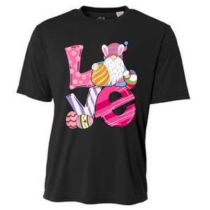 Bunny Love Gnome Rabbit Eggs Hunting Happy Easter Day Funny Cooling Performance Crew T-Shirt