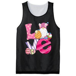 Bunny Love Gnome Rabbit Eggs Hunting Happy Easter Day Funny Mesh Reversible Basketball Jersey Tank