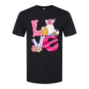 Bunny Love Gnome Rabbit Eggs Hunting Happy Easter Day Funny Softstyle CVC T-Shirt