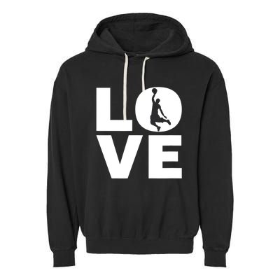 Basketball Lover Gift For Basketball Players & Basketballers Garment-Dyed Fleece Hoodie