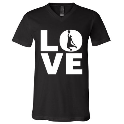 Basketball Lover Gift For Basketball Players & Basketballers V-Neck T-Shirt