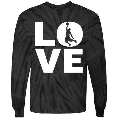 Basketball Lover Gift For Basketball Players & Basketballers Tie-Dye Long Sleeve Shirt