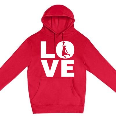 Basketball Lover Gift For Basketball Players & Basketballers Premium Pullover Hoodie