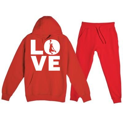 Basketball Lover Gift For Basketball Players & Basketballers Premium Hooded Sweatsuit Set