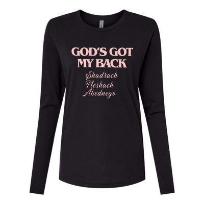 B.R.A.N.D.O.N L.A.K.E Gods Got My Back Womens Cotton Relaxed Long Sleeve T-Shirt