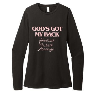 B.R.A.N.D.O.N L.A.K.E Gods Got My Back Womens CVC Long Sleeve Shirt