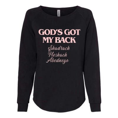 B.R.A.N.D.O.N L.A.K.E Gods Got My Back Womens California Wash Sweatshirt