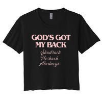 B.R.A.N.D.O.N L.A.K.E Gods Got My Back Women's Crop Top Tee