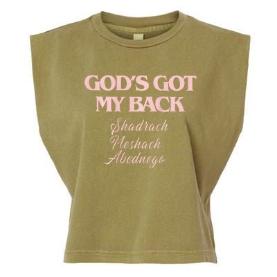 B.R.A.N.D.O.N L.A.K.E Gods Got My Back Garment-Dyed Women's Muscle Tee