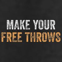 Basketball Lovers Gifts Make Your Free Throws 7 Panel Mesh Trucker Snapback Hat