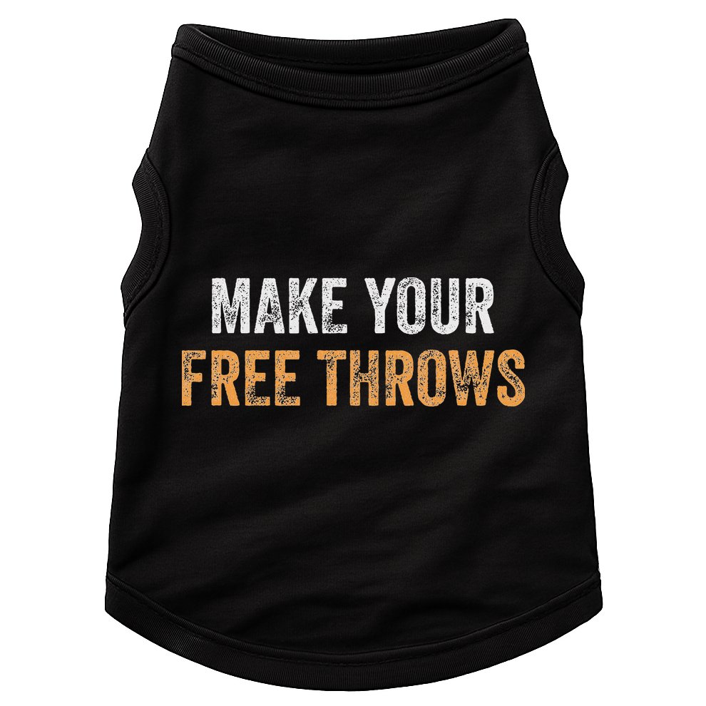 Basketball Lovers Gifts Make Your Free Throws Doggie Tank